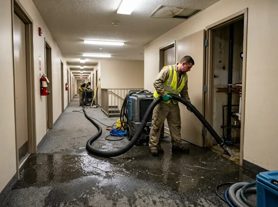 multi-unit-apartment-hallway-f-005 — frequently asked questions, Emergency Burst Pipe Water Extraction & Removal in Wixom, MI